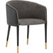 Asher Sparrow Grey / Napa Black Dining Armchair